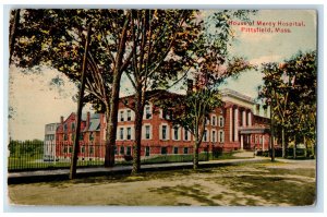 1913 House of Mercy Hospital Pittsfield Massachusetts MA Antique Posted Postcard 