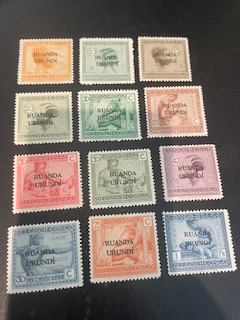Ruanda-Urundi sc 6-15,17, 20 MHR
