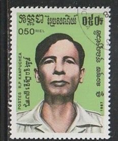 1987 Cambodia - Sc 749 - used VF - 1 single - Tou Samouth