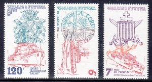 Wallis & Futuna Islands Scott #342-344 MNH