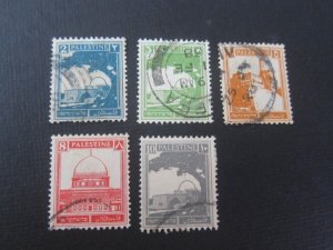 Palestine 1927 Sc 63-4,67,72-3 FU