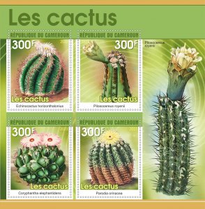 Stamps. Plants, Cactus 1+1 sheets perforated MNH**