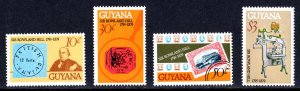 Guyana 1979 Sc#298/301 STAMPS ON STAMPS/ROWLAND HILL Set (4) MNH