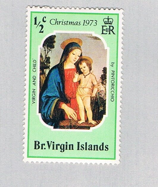 British Virgin Islands 262 MLH Virgin and child 1 1973 (BP74110)