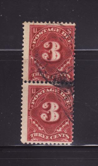 United States J47 Pair U Numerals, Postage Due (B)