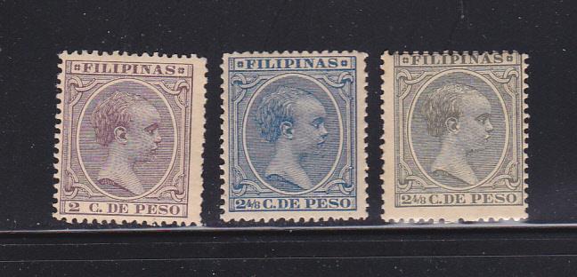 Philippines 146, 149-150 MH King Alfanso XIII (C)