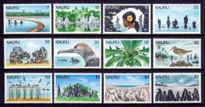 Nauru - Scott #170//181 - Short set - MNH - A few with toning specks - SCV $14