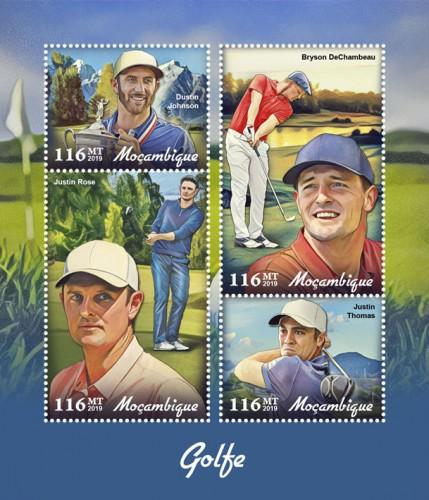 MOZAMBIQUE - 2019 - Golf - Perf 4v Sheet - MNH