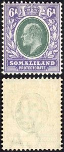 Somaliland SG38 6a Wmk CA M/M Cat 11 pounds