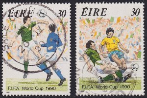 Ireland - 1990 - Scott #799-800 - used - Sport Football Soccer