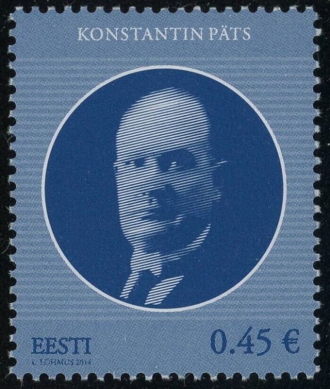 Estonia #752 Konstantin Päts President 0.45€ Stamp 2014 Europe Eesti MLH