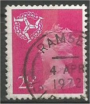 ISLE OF MAN, 1971, used 2 1/2p, Machins ,Scott 8