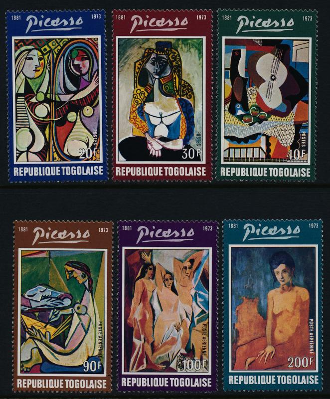 Togo 868-70, C217-9 MNH Art, Paintings, Picasso