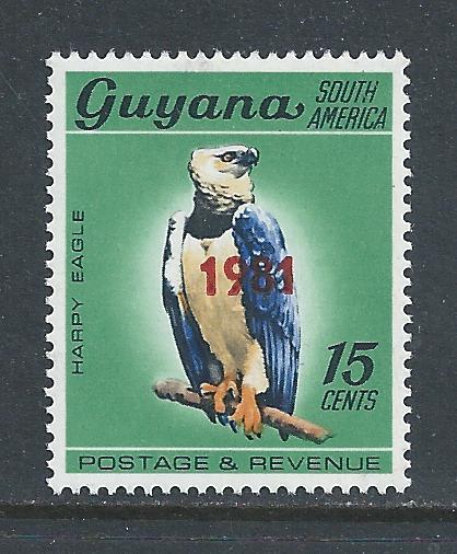 Guyana #350 NH 1981 Ovptd. on 15c Bird Defin.