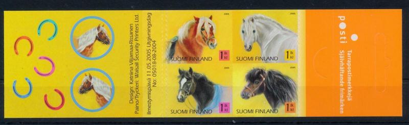 [57832] Finland 2005 Horses Self Adhesive MNH Booklet