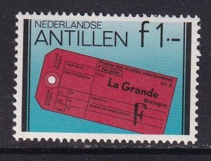 Netherlands Antilles #458  MNH 1980   Rowland Hill 1g blue