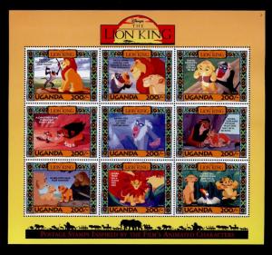 Uganda 1266-71 MNH Disney, Lion King, Animals