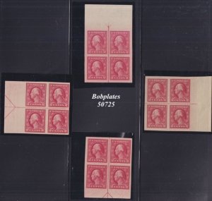 BOBPLATES #482 Washington Matched Set of Line Blocks Superb LH