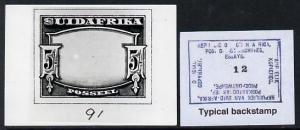 South Africa 1926-27 issue B&W photograph of essay fo...