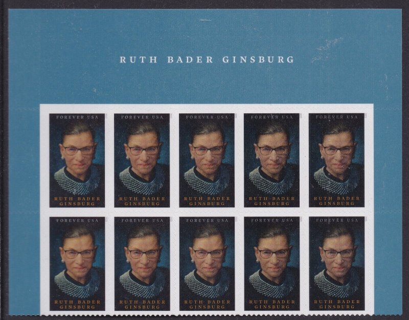 US 5821 Ruth Bader Ginsburg F header block 10 MNH 2023