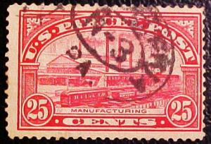 US  Q9 25c Parcel Post Used 