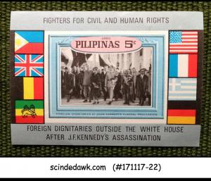 PHILIPPINES - 1968 FIGHTERS FOR CIVIL & HUMAN RIGHTS / KENNEDY M/S MNH