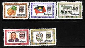 Antigua-SC#490-4-unused NH set Statehood Anniversary 1977-