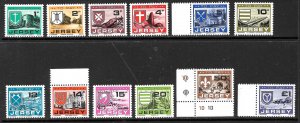 JERSEY 1978 POSTAGE DUE Set Sc J21-J32 MNH