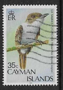 CAYMAN ISLANDS SG629 1986 35c LA SAGA'S FLYCATCHER USED