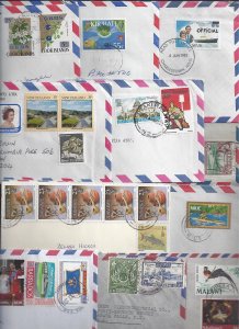UK GB BRITISH COMMONWEALTH 1950's 80's COLLECTION OF 25 COMMERCIAL COVERS SEVERA