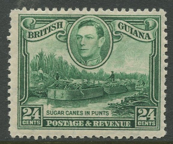 STAMP STATION PERTH British Guiana #234 KGVI Definitive Issue MLH CV$3.40