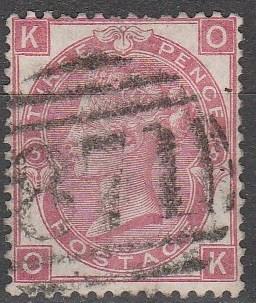 Great Britain #49 Plate 5  F-VF Used CV $62.50 (A12927)