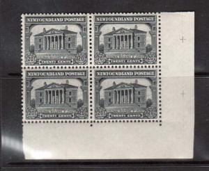 Newfoundland #157 XF/NH Corner Block