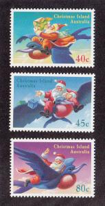 Christmas Island Scott #370-372 MNH