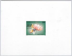 MALI -  Scott # 550 / 553 set of 4 DELUXE PROOF souvenir sheets  BEES / FLOWERS