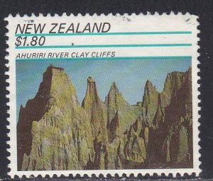 New Zealand # 1043, Ahuiri River Clay Cliffs, Used, 1/3 Cat.