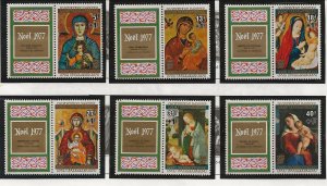 BURUNDI Sc B74-6, CB44-46 +4 S/S NH issue of 1977 - CHRISTMAS - ART. SC$33