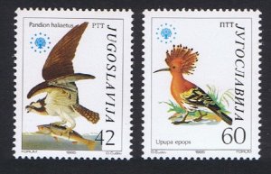 Yugoslavia Osprey Hoopoe Birds Nature Protection 2v 1985 MNH SC#1728-1729