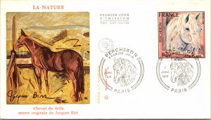 France, Worldwide First Day Cover, Horses