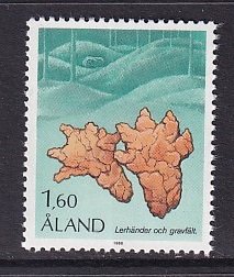 Aland islands  #11  MNH  1986  definitive set  1.60m   clay hands