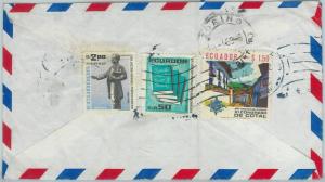 67212 - ECUADOR - Postal History - AIRMAIL COVER to ITALY  1969