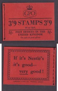 Great Britain-Sc#BK93 [#296a]- id1-unused NH complete booklet-November 1953-