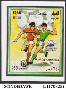 IRAQ - 1998 FIFA WORLD CUP SOCCER FOOTBALL - SOUVENIR SHEET MINT NH
