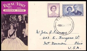 NEW ZEALAND - 1953 QEII ROYAL VISIT - FDC