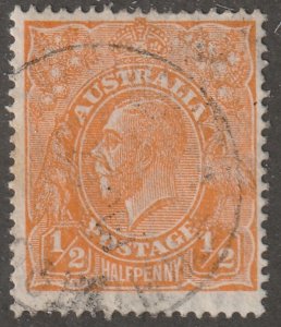 Australia, Scott#20, used, hinged, 1/2, pence