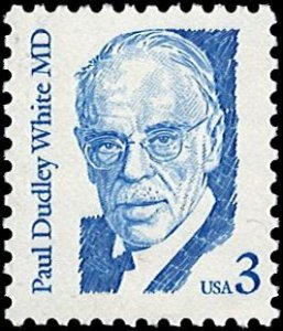 U.S. Scott # 2170  1986 3c bl  Dr. P. D. White ; TAGGED mint-nh- vf