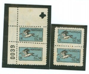 Uruguay #C7-C8 Unused Multiple