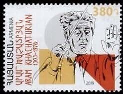 Armenia Cat# 911 Aram Khachaturian Scott #1195 Date of Issue: September 27 View