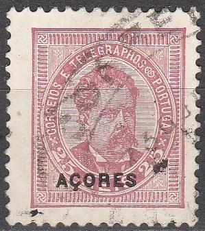 Azores #63  F-VF  Used CV $3.00 (A16352)