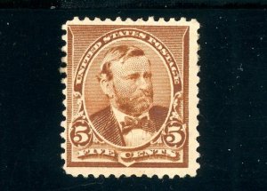 USAstamps Unused FVF US 1890 Regular Issue Grant Scott 223 OG MHR